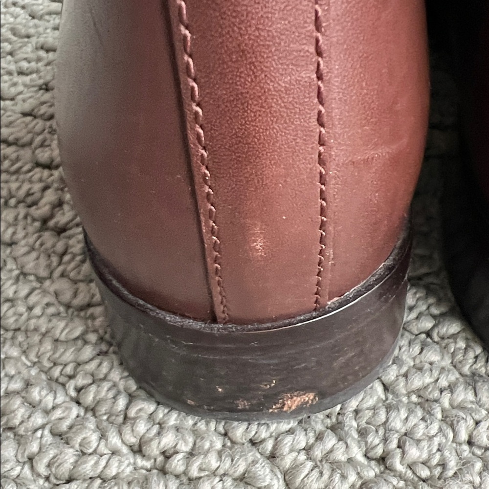 Tory Burch Everly Brown Leather Riding Boots - Picture 11 of 11